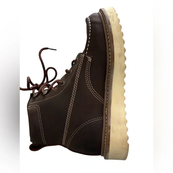 Wolverine Men's Loader Wedge Boots Dark Brown Leather Size 8 1/2 Medium Width - Picture 7 of 14